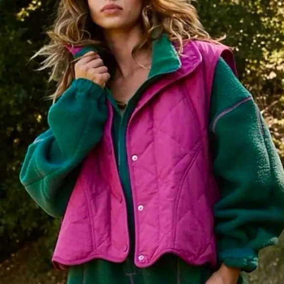 Free People Quinn Quilted Puffer Vest - Picture 1 of 15